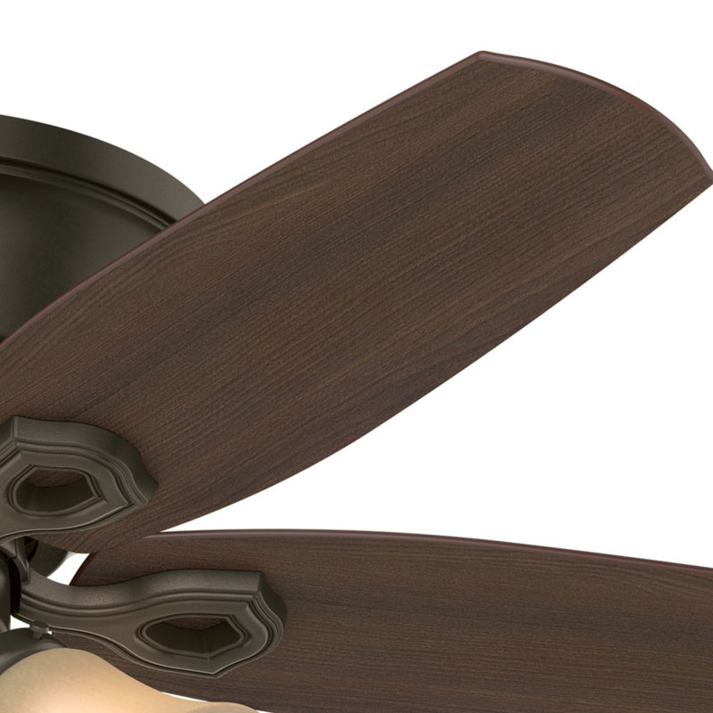 42" Bronze Low Profile Ceiling Fan with LED Light Kit