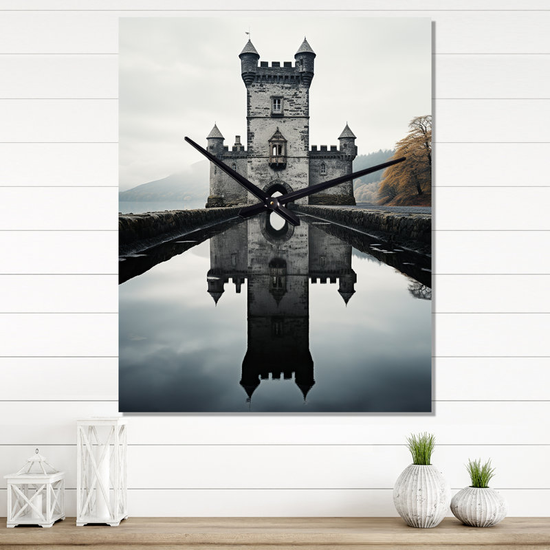 Horloge murale Châteaux Minimalist Majesty III - Cityscapes, Grand
