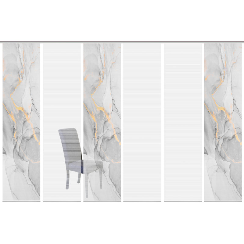 Peluso Semi Sheer Curtain Panel Pair, Grey/Brown