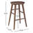 Anzie Wood Backless Saddle Stool-1506225855-1494550075