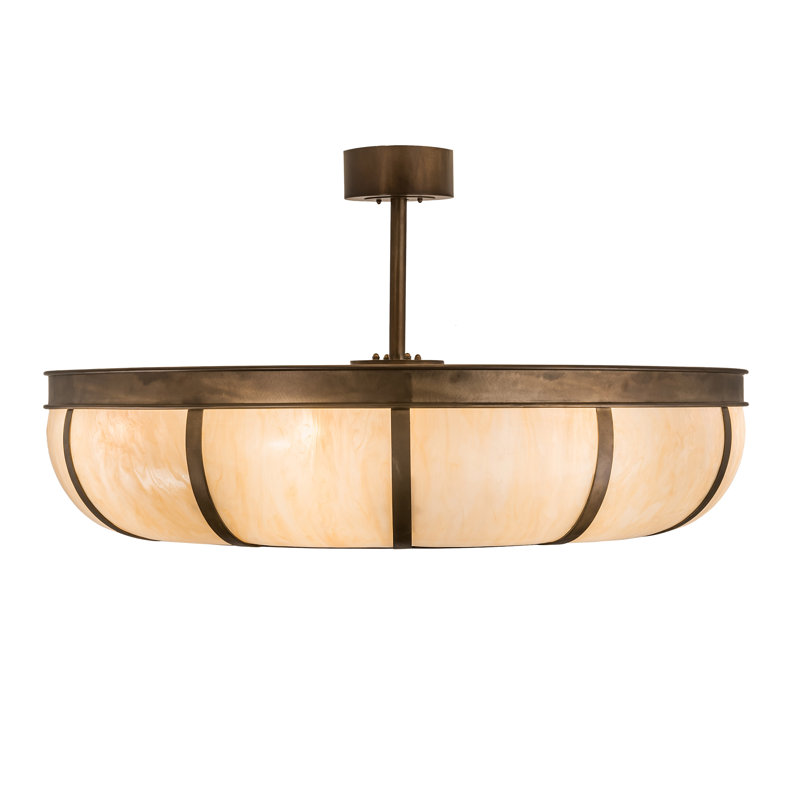 Craftsman Chocolate and Beige 5-Blade Chandel-Air with Lighting