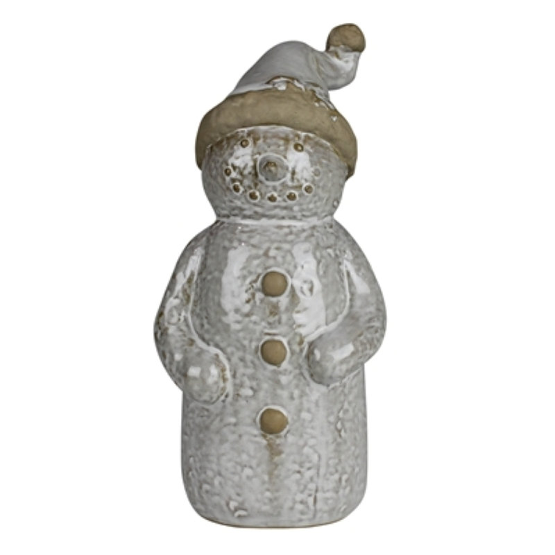 Bonhomme de neige avec capuchon, céramique