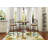 Swivel Upholstered Counter Stool with Metal Frame