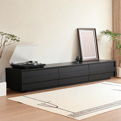 Modern simple solid wood TV cabinet