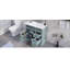 Meuble-lavabo 36 po avec lavabo en céramique, 2 tiroirs basculants, charnières de porte à fermeture en douceur, gris