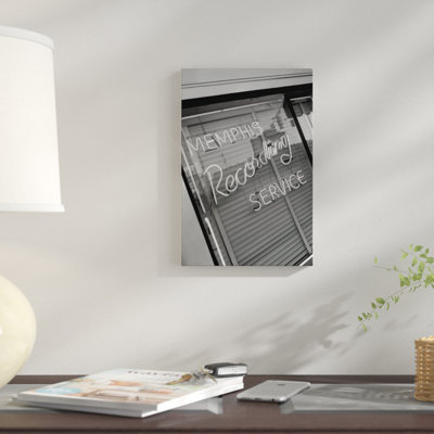 « néon window signing service memphis recording service », art textuel sur toile