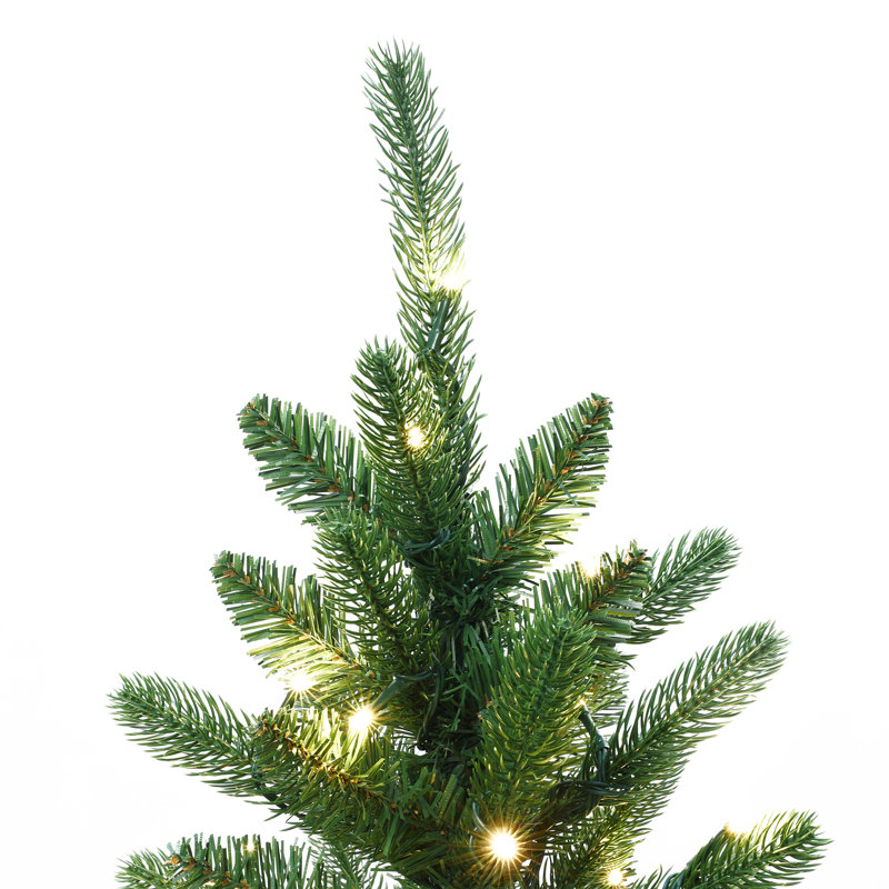 Sapin de Noël artificiel Luxe de 1,5 m dans un pot en bronze rustique