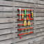 Set of 6 Magnetic Tool Strip Holder Garage Rail Wall Mounted Bits Storage Rack
