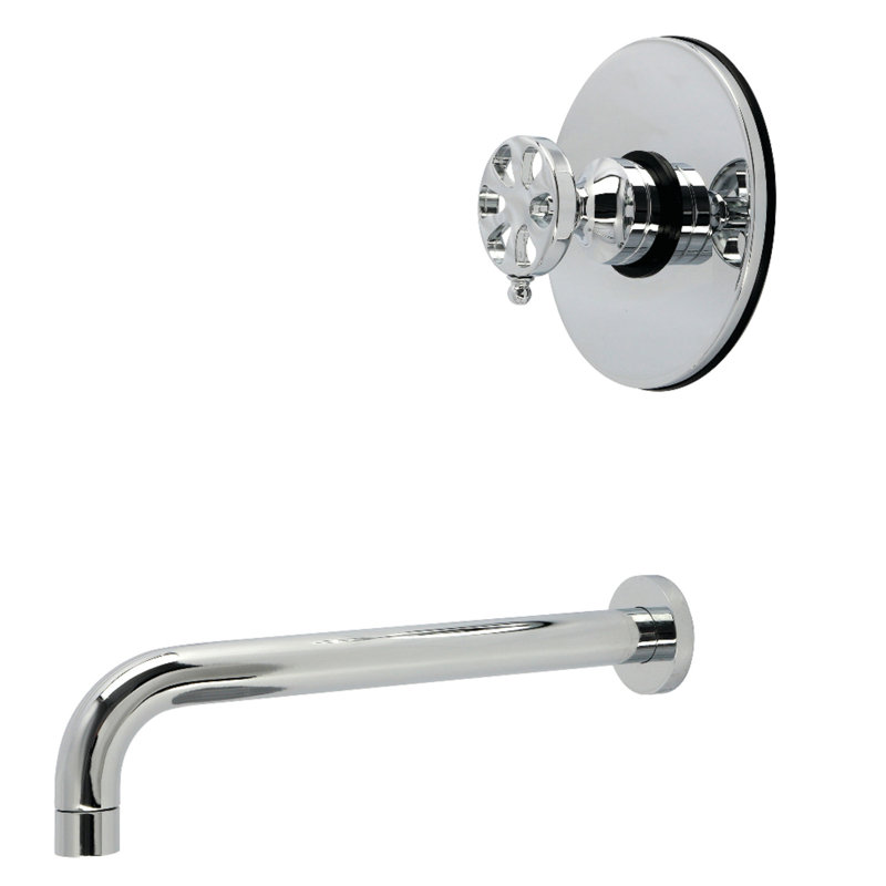 Robinet de baignoire à pression équilibrée à poignée simple Kingston Brass Kingston, Chrome poli