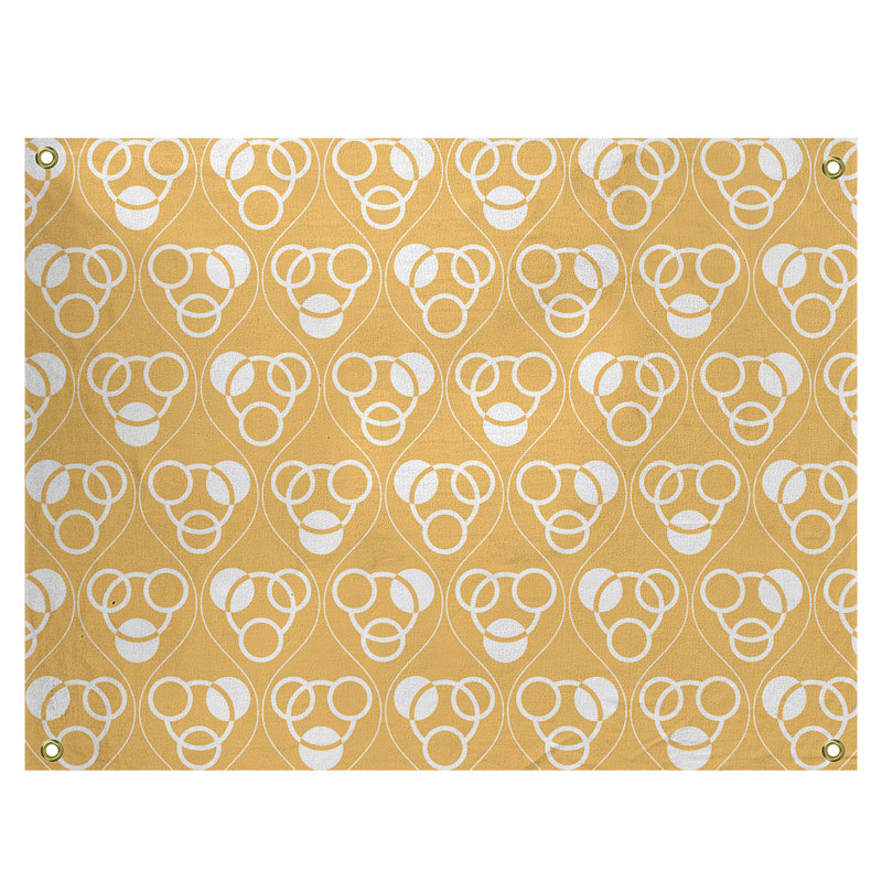 Jordao Polyester Tapestry, 50" H x 59" W, Yellow
