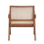 Fauteuil d'appoint en rotin et finition naturelle Velentina