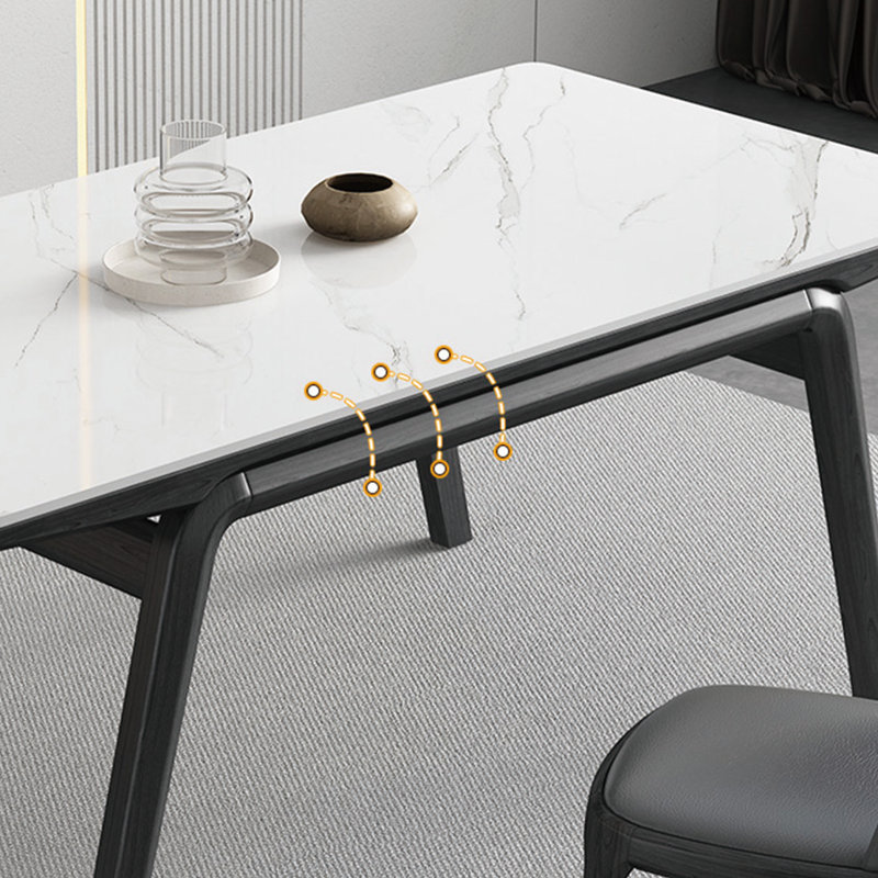Ensemble de salle à manger rectangulaire pour petite famille, H 29,5 po x L 55,1 po x l 31,4 po