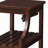 Side Table with USB Power Dock Espresso Coffee Table Modern Coffee Table