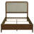 Verona Walnut Upholstered Queen Panel Bed