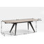 Amsterdam Extendable Glass Top Metal Base Dining Table-91357762