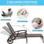 Chaise longue en aluminium coulé brun 1Pcs