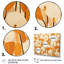 Marigold Minimal Petals Pattern - Marigold, art mural 5 pièces-1998158089
