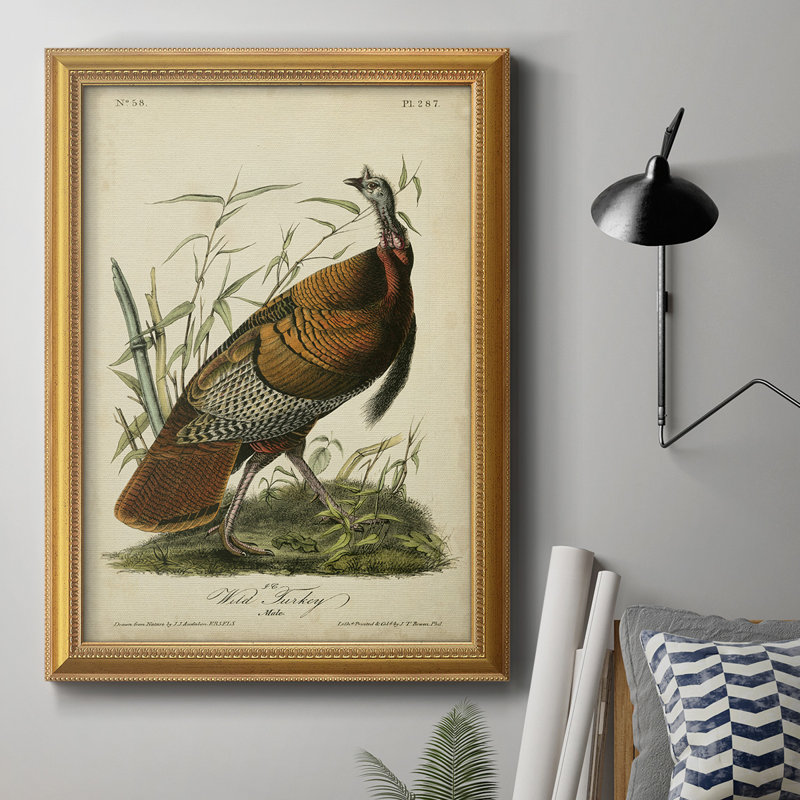 Toile de qualité supérieure Audubon Wild Turquie, prête à être accrochée, H 20 po x l 16 po x P 2,5 po