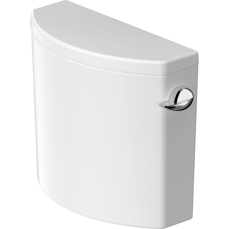No.1 White Toilet Tank with Bottom Right Hand Lever