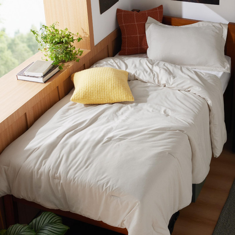 Bedsure Cationic Dyed Bedding Set, Dark Gray, Twin
