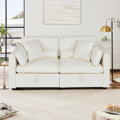 112.2" Modular Sectional Sofa 2-Seater