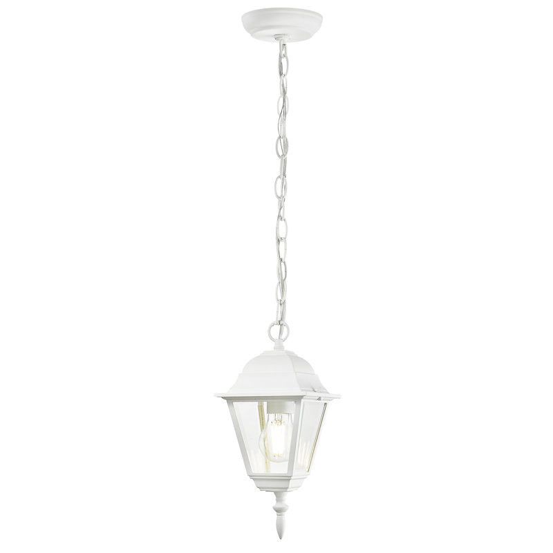 Ledbetter Outdoor Hanging Lantern, Textured White