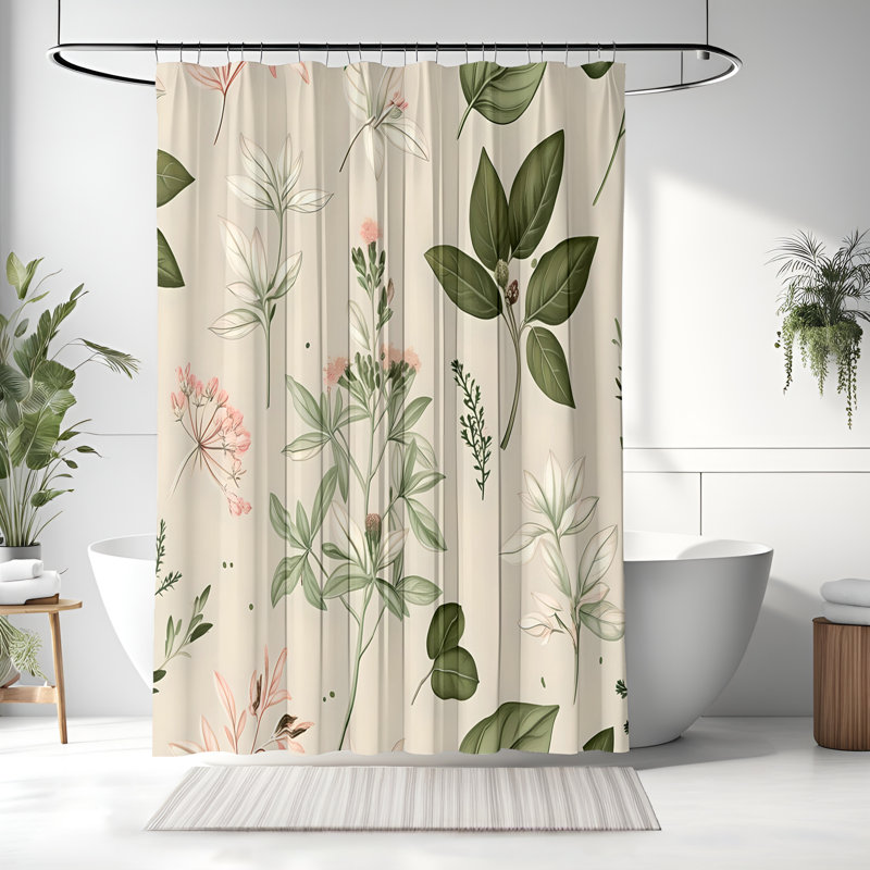 Abstract Shower Curtain, 72"H x 70"W