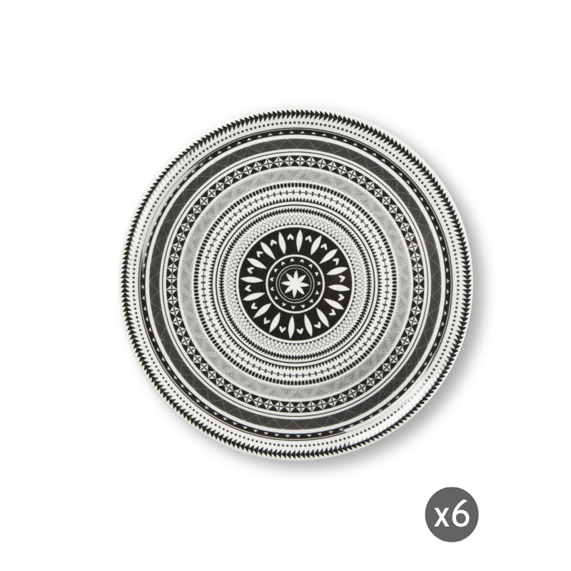 NEW ETNICO SET OF 6 PIZZA PLATE