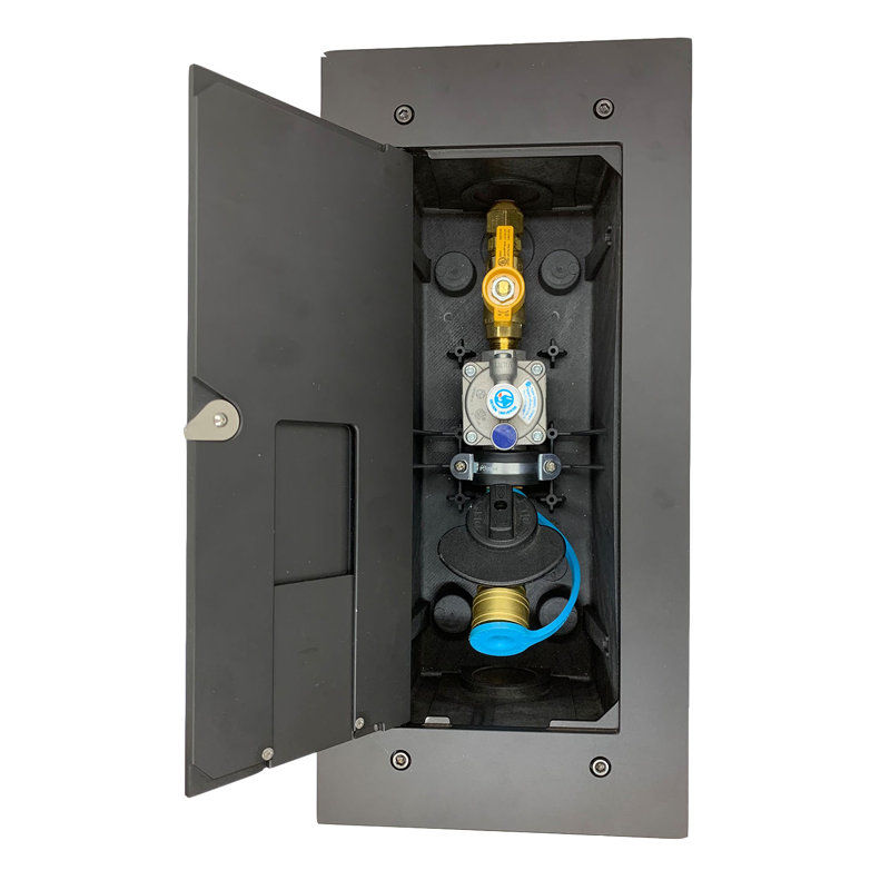 Prise de gaz polyvalente pour terrasse en bois 2 # Burnaby, entrée 1/2 po, sortie rapide 3/8 po