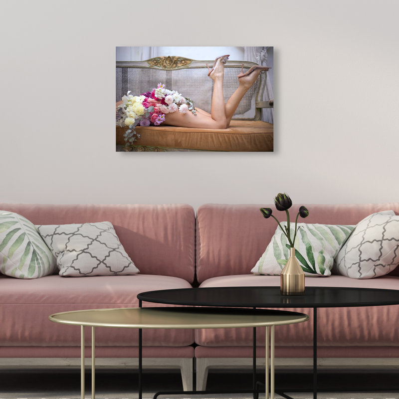 Goddess Bloom Canvas Fashion Print by Oliver Gal, 10"H x 15"W, Canvas Unframed