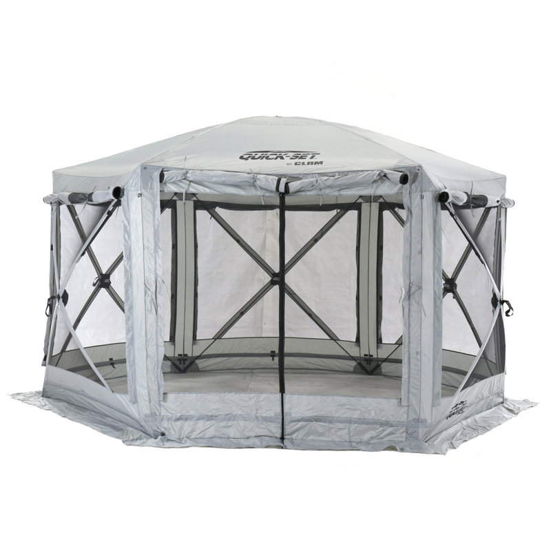 Green 9' x 9' Portable Outdoor Gazebo Canopy Shelter