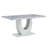 Kimara 5-Piece Modern 63" Rectangular Faux Marble Pedestal Dining Set-947337914-984882714