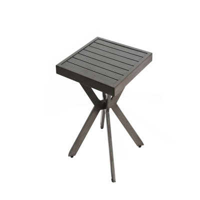 Table en aluminium coulé