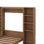 Grand lit escamotable avec tablettes et armoires
