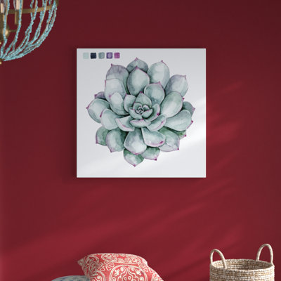 Succulent Swatches II by Grace Popp - Wrapped Canvas Painting