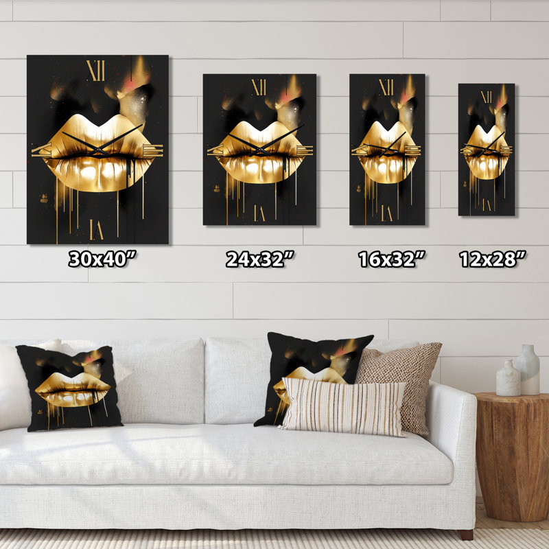 Jaisleen - Horloge murale moderne, H 32 po x l 24 po x P 1 po