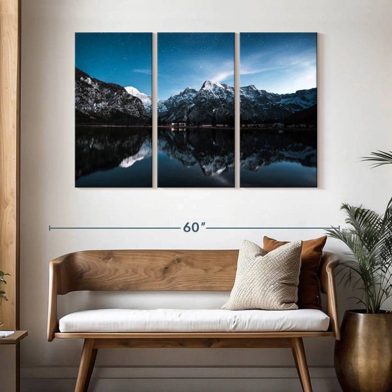 Alvord Snowy Mountain Peaks Reflection, 32" H x 50" W