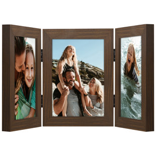 Mainstays 8x10 Matted to 5x7 Aluminum Gold Tabletop Picture Frame 