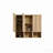 Cc1014s112310 Rough Oak & Rough Oak Bathroom Floating 3-Piece Side Cabinet Set, Wall-Mounted Storage Cabinet For Small Space, Kd-1978071417