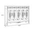 Banc de rangement en bois manufacturé brun