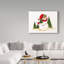 « bonhomme de noël holding small christmas tree », art sur toile-31978158