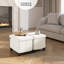 Banc repose-pieds en velours avec rangement amovible Nestl-132127313-132127316