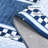 6x9 Checkered Area Rug, Washable Non Slip Low Pile Rug for Bedroom Living Room, Blue-2003366529-2003366528