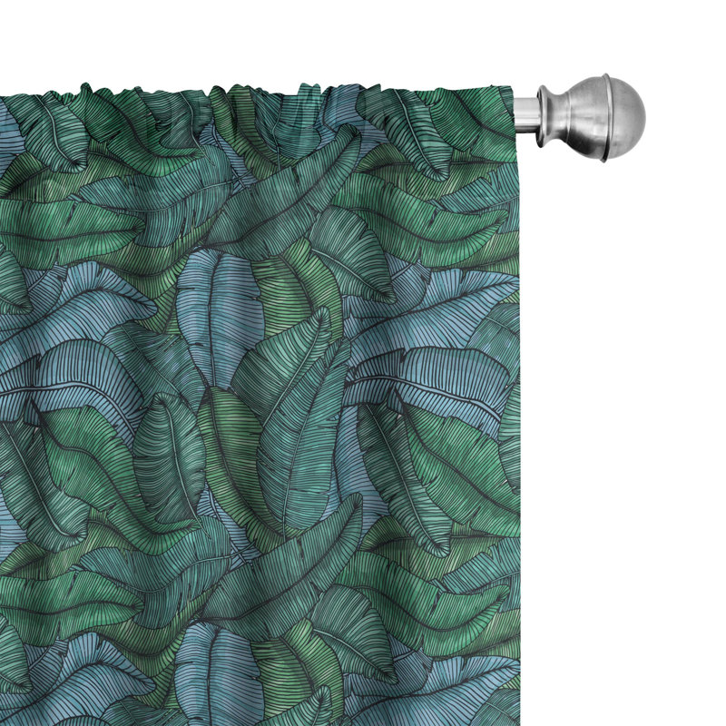 Semi-Sheer Rod Pocket Sliding Panels, 28" x 63"