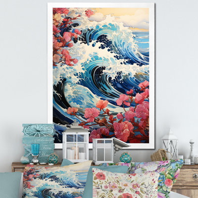 «Carmaleta Japon Art Waves of Tranquility II», reproduction d'art