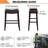 Bar Stool Cover Rectangle Set Of 4 Printed Stretch Counter Height Bar Stools Slipcovers Saddle Stool Slipcover Bench Seat Protector Backless Bar Stools Covers For Kitchen Counter