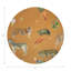 Sous-verres ronds en cuir tangerine Exotix-119015116