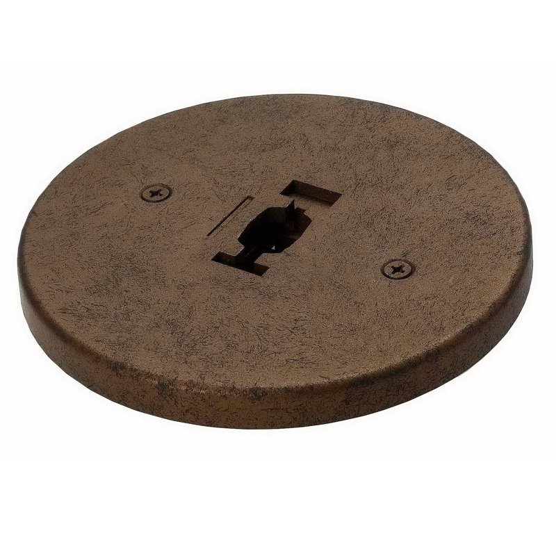 Ensemble d'éclairage monopoint à tension ronde, rouille