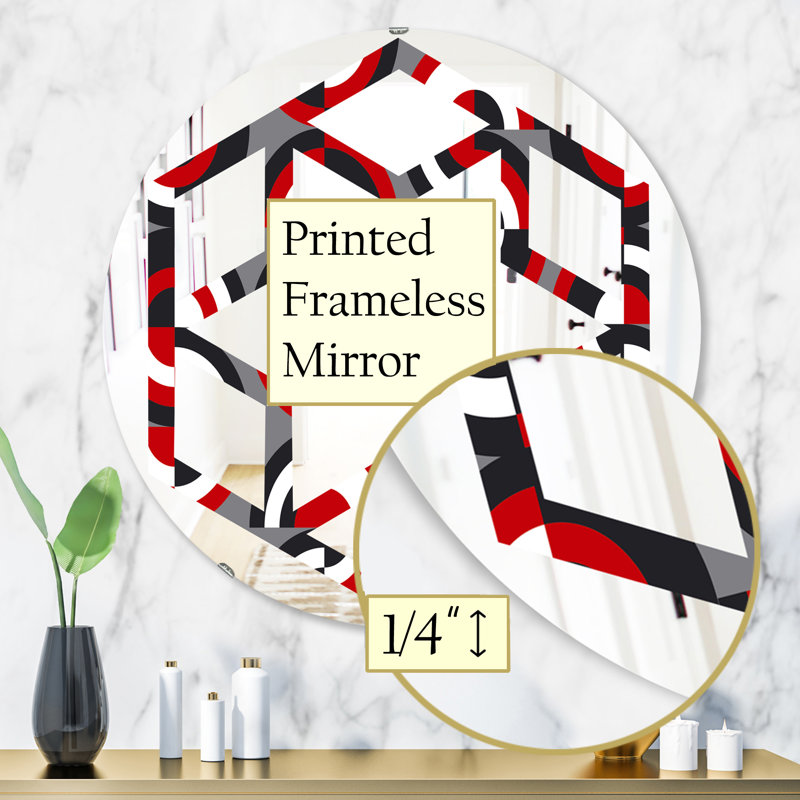 Miroir mural Hexagon Star, H 31,5 po x l po