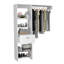 Manchester 150 Closet System with Metal Rod, 5 Open Shelves, and 1 Drawer-131454239